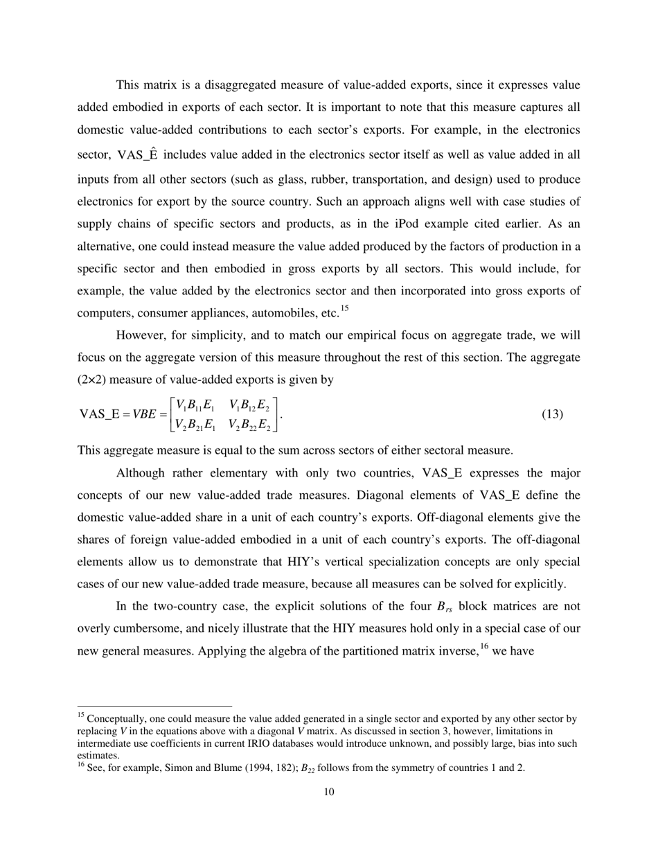 Give Credit Where Credit Is Due: Tracing Value Added in Global Production Chains - National Bureau of Economic Research, Page 11