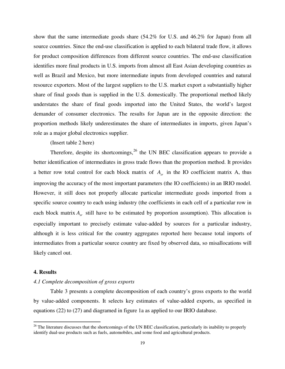Give Credit Where Credit Is Due: Tracing Value Added in Global Production Chains - National Bureau of Economic Research, Page 20