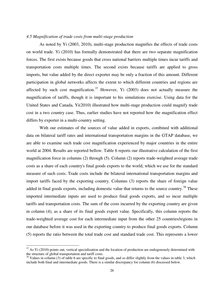 Give Credit Where Credit Is Due: Tracing Value Added in Global Production Chains - National Bureau of Economic Research, Page 27