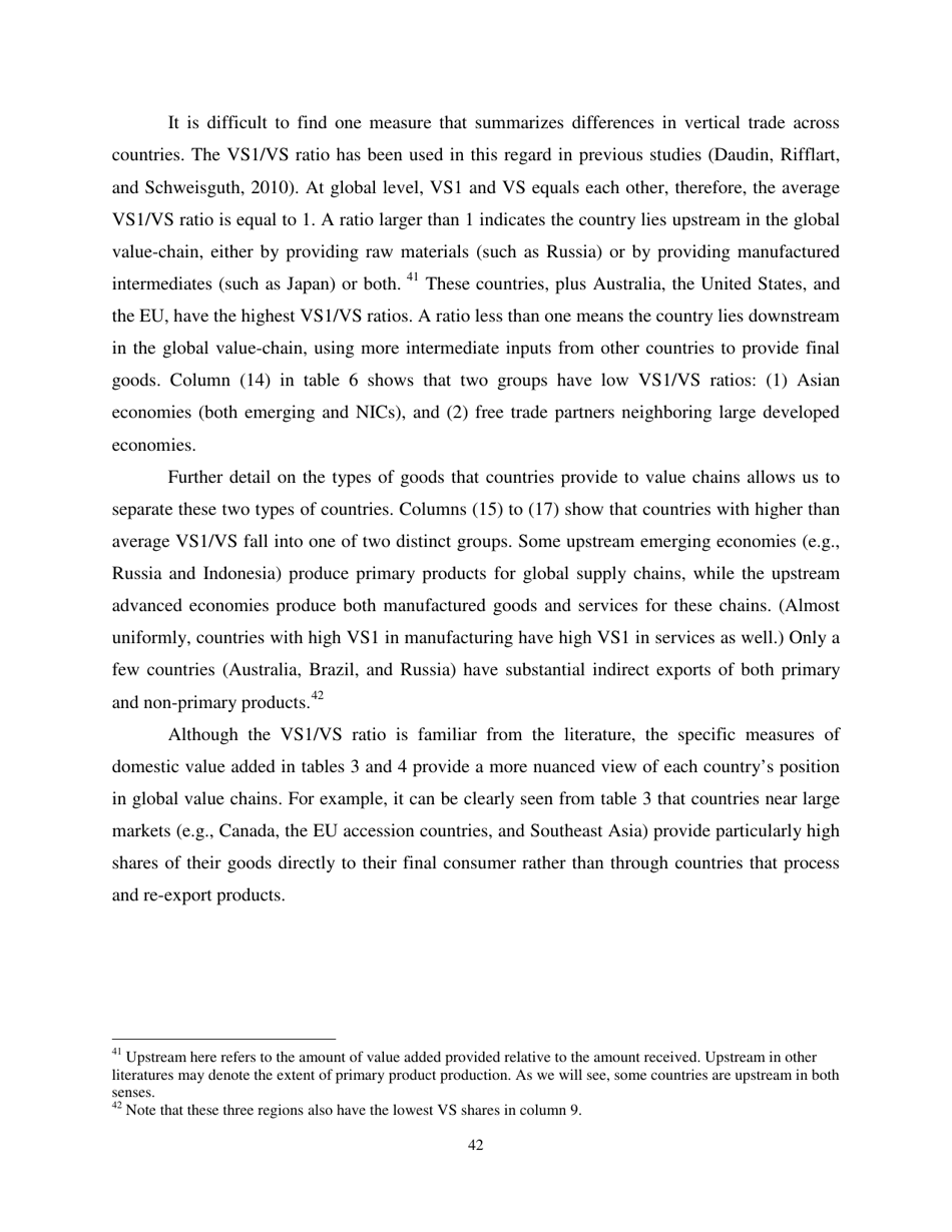 Give Credit Where Credit Is Due: Tracing Value Added in Global Production Chains - National Bureau of Economic Research, Page 43
