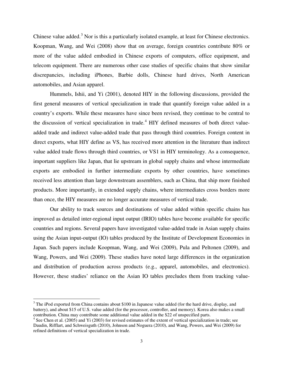 Give Credit Where Credit Is Due: Tracing Value Added in Global Production Chains - National Bureau of Economic Research, Page 4