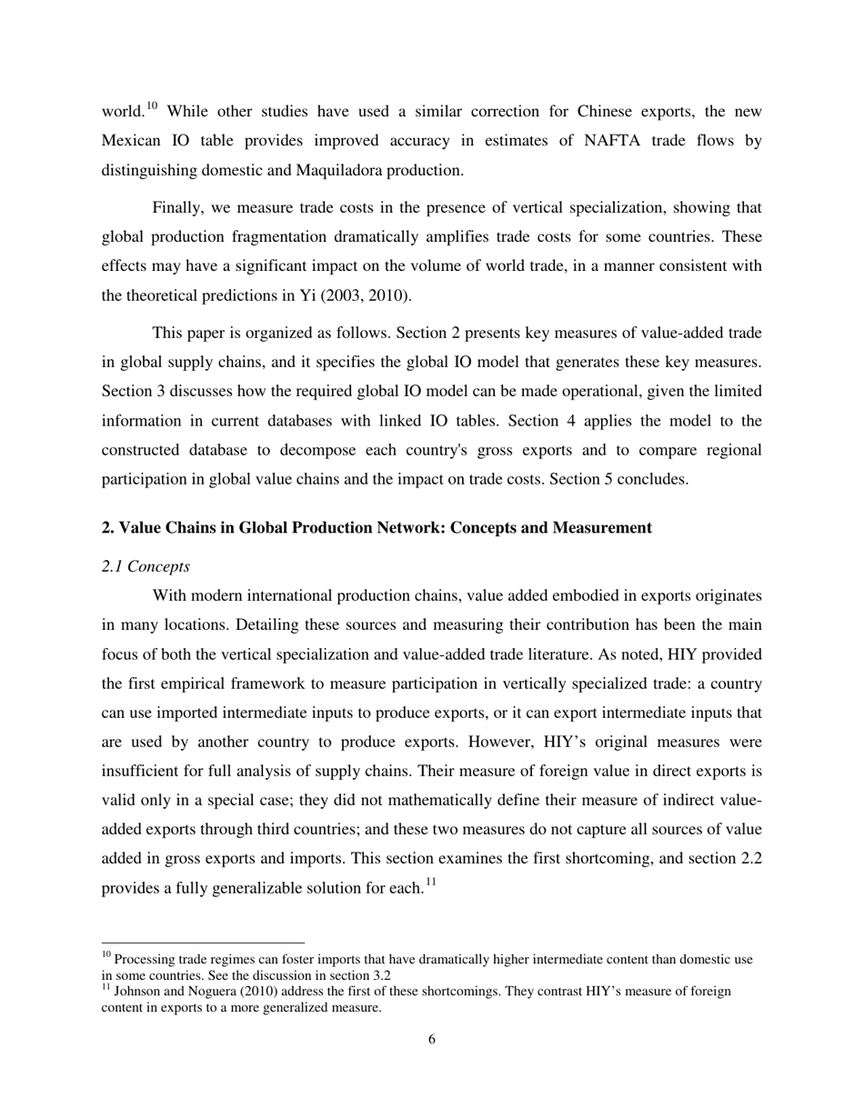 Give Credit Where Credit Is Due: Tracing Value Added in Global Production Chains - National Bureau of Economic Research, Page 7