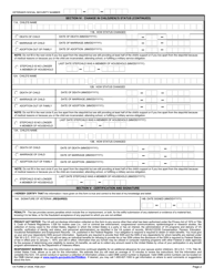 VA Form 21-0538 Mandatory Verification of Dependents, Page 2
