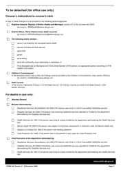 Form 20A Coroner&#039;s Findings and Notice of Completion of Coronial Investigation - Queensland, Australia, Page 3
