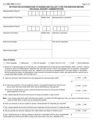 Form SSA-1560 &quot;Petition for Authorization to Charge and Collect a Fee for Services Before the Social Security Administration&quot;, Page 4