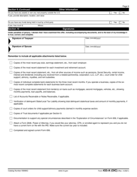 IRS Form 433-A (OIC) Collection Information Statement for Wage Earners and Self-employed Individuals, Page 8