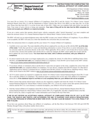 Document preview: Instructions for Form DS-3 Article 19-a Motor Carrier Annual Affidavit of Compliance - New York