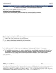 Form DDD-1436A Behavioral Health Professional Consultation Summary - Arizona, Page 2