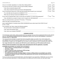 Form UIB-1244A Initial Application for Pandemic Unemployment Assistance - Arizona, Page 3