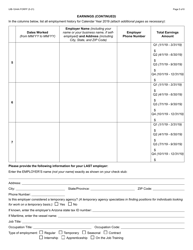 Form UIB-1244A Initial Application for Pandemic Unemployment Assistance - Arizona, Page 5