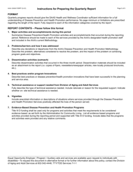Form AAA-1240A Disease Prevention and Health Promotion Services Quarterly Summary Report - Arizona, Page 5
