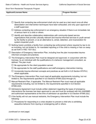 Form LIC9106A &quot;Plan of Operation/Program Statement - Short-Term Residential Therapeutic Program&quot; - California, Page 47