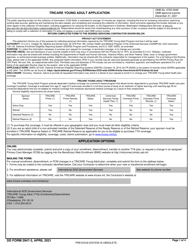 DD Form 2947-3 TRICARE Young Adult Application (Overseas)