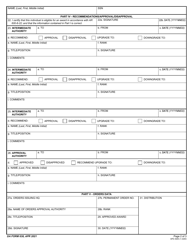 DA Form 638 &quot;Recommendation for Award&quot;, Page 2