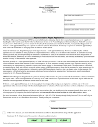 Document preview: Form RI20-7 Representative Payee Application