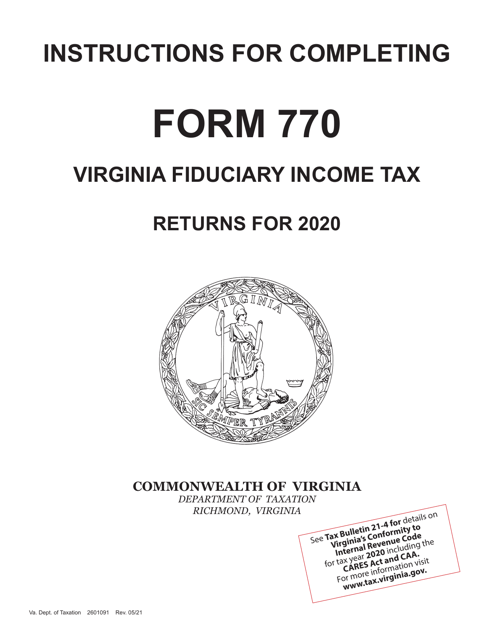 Form 770 2020 Printable Pdf