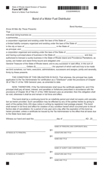 Document preview: Form MFT-DB Bond of a Motor Fuel Distributor - Rhode Island
