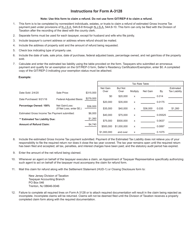 Form A-3128 Claim for Refund of the Estimated Gross Income Tax Payment for the Sale of New Jersey Real Estate - New Jersey, Page 3