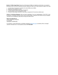 Form ST-200 (State Form 48843) Utility Sales Tax Exemption Application for Purchase of Metered Utility or Telecommunication Services - Indiana, Page 4