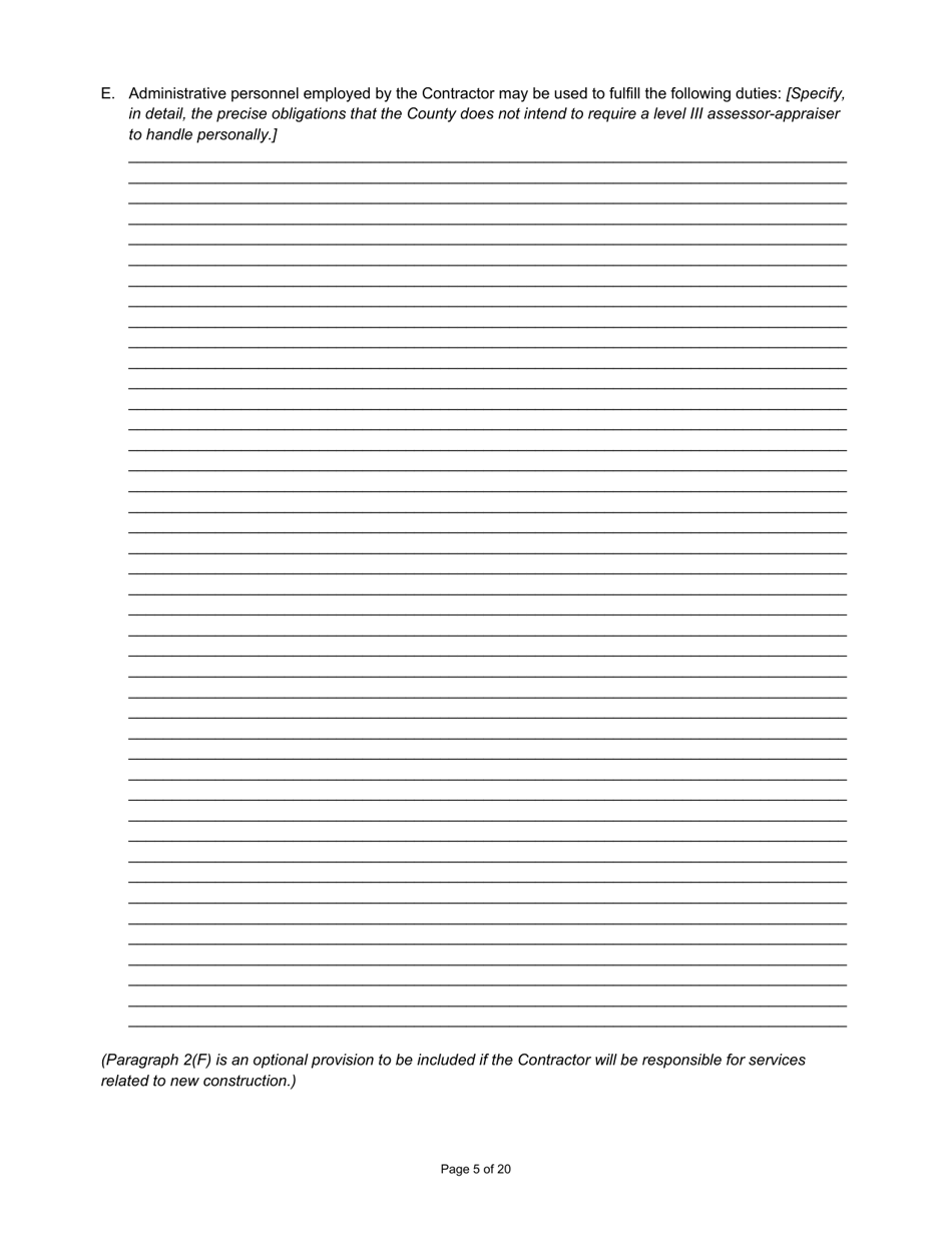 State Form 55929 Prescribed Contract for Annual Adjustments - Indiana, Page 5