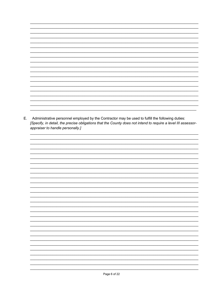 State Form 55932 Prescribed Contract for Cyclical Reassessment - Indiana, Page 6