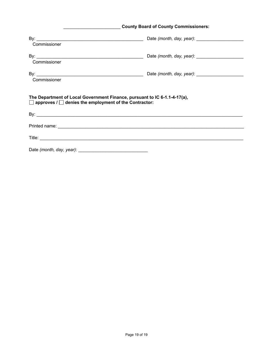 State Form 55928 Prescribed Contract for New Construction Review - Indiana, Page 19