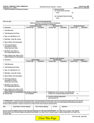 Document preview: FCC Form 492 Rate-Of-Return Report