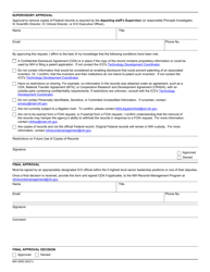 Form NIH3000 Departing Staff Request to Remove Copies of Nih Records, Page 2