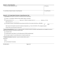 Form NIH590 Special Volunteer and Guest Researcher Assignment, Page 2