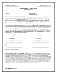 Form ONRR-4435 &quot;Administrative Appeal Bond&quot;