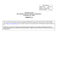 SEC Form 2125 (N-4) - Fill Out, Sign Online And Download Printable PDF ...