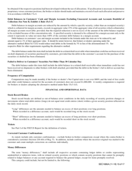 Instructions for Form X-17A-5, SEC Form 1695A Part II Focus Report, Page 15