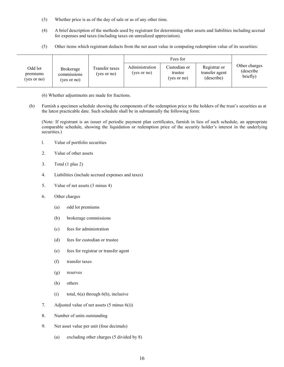 SEC Form 0977 (N-8B-2) Registration Statement of Unit Investment Trusts Which Are Currently Issuing Securities, Page 18