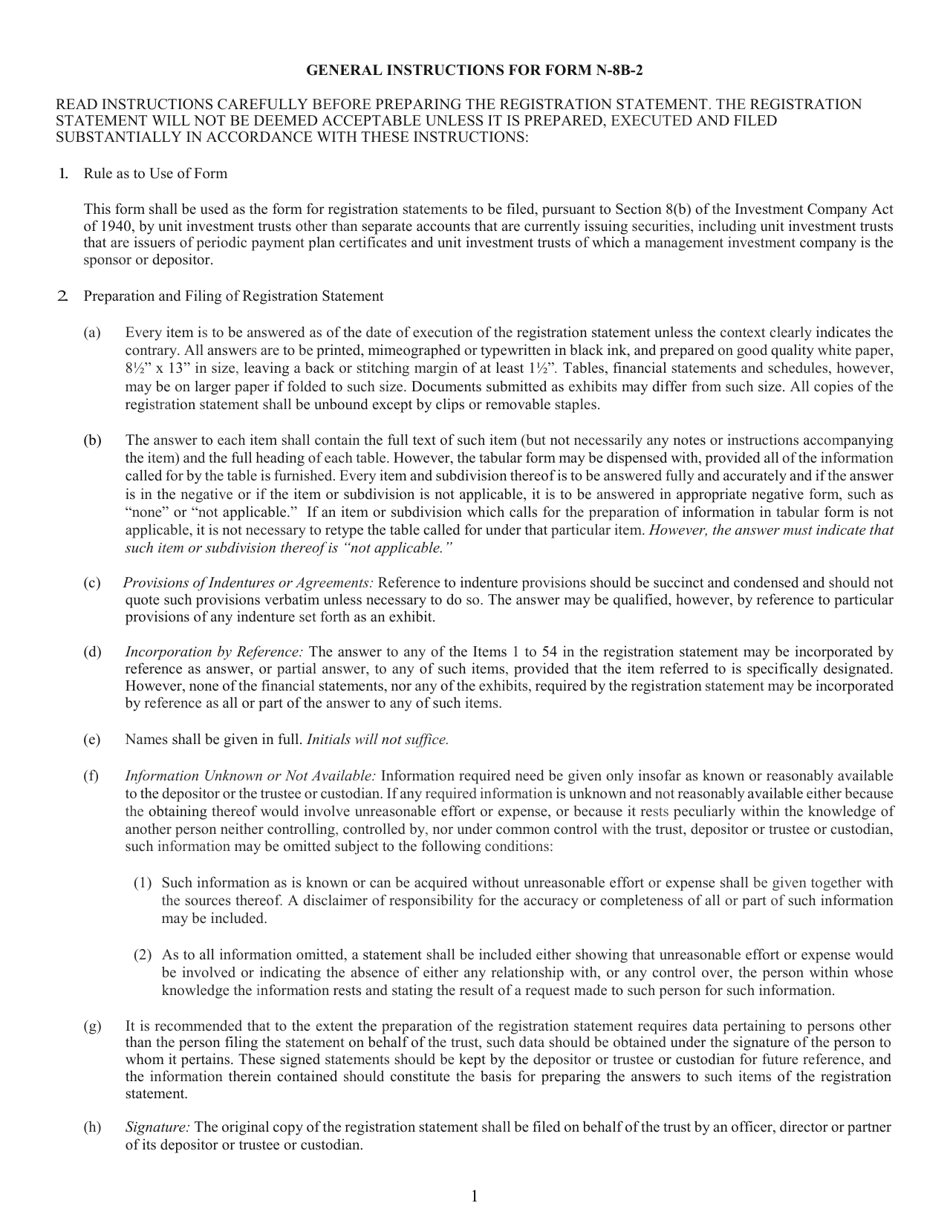 SEC Form 0977 (N-8B-2) Registration Statement of Unit Investment Trusts Which Are Currently Issuing Securities, Page 3