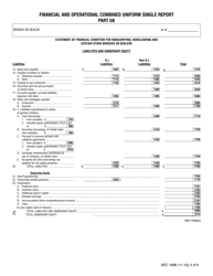 SEC Form 1696 (X-17A-5) Part IIA Focus Report, Page 4