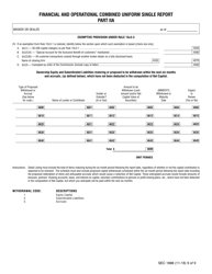 SEC Form 1696 (X-17A-5) Part IIA Focus Report, Page 9