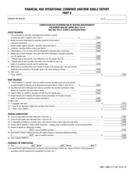 SEC Form 1695 (X-17A-5) Part II Focus Report, Page 10