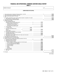 SEC Form 1695 (X-17A-5) Part II Focus Report, Page 7