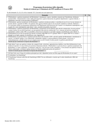 SBA Form 2483 PPP First Draw Borrower Application Form (Italian), Page 2