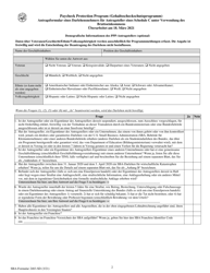 SBA Form 2483-C First Draw Borrower Application Form for Schedule C Filers Using Gross Income (German), Page 2