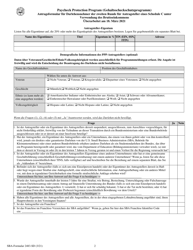SBA Form 2483-SD-C Second Draw Borrower Application Form for Schedule C Filers Using Gross Income (German), Page 2