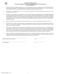 SBA Form 2483-SD-C Second Draw Borrower Application Form for Schedule C Filers Using Gross Income (Haitian Creole), Page 4