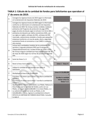 SBA Formulario 3172 Solicitud Del Fondo De Revitalizacion De Restaurantes (Spanish), Page 6