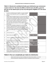 SBA Formulario 3172 Solicitud Del Fondo De Revitalizacion De Restaurantes (Spanish), Page 8