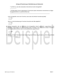 SBA Form 3172 Restaurant Revitalization Funding Application Sample (German), Page 5