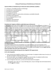 SBA Form 3172 Restaurant Revitalization Funding Application Sample (German), Page 9