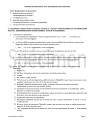 SBA Form 3172 Restaurant Revitalization Funding Application Sample (French), Page 3