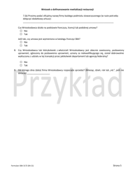 SBA Form 3172 Restaurant Revitalization Funding Application Sample (Polish), Page 5