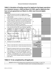 SBA Form 3172 Restaurant Revitalization Funding Application Sample, Page 8