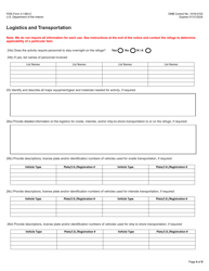 FWS Form 3-1383-C Commercial Activities Special Use Permit Application, Page 4